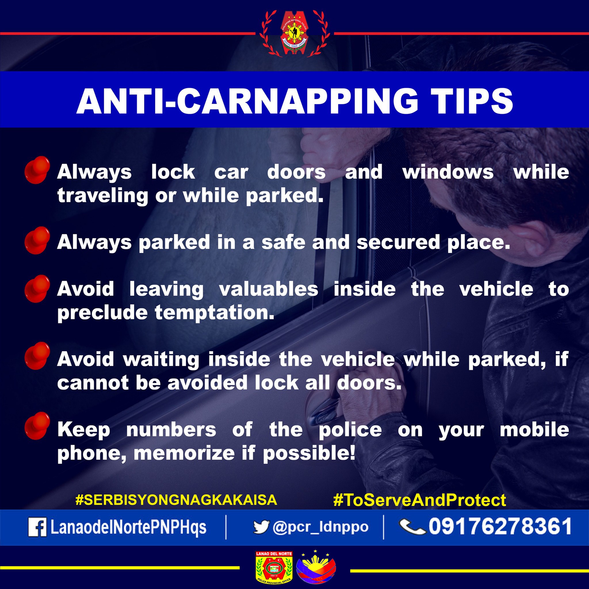 Anti-Carnapping Tips... - Lanao del Norte PPO Page | Facebook