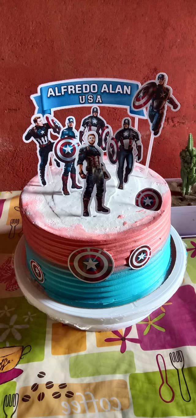 Captain America Themed Cake ️... - Candia's Bakeology