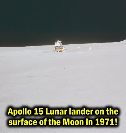 In 1971, the Apollo 15 Lunar Module Falcon rested in the