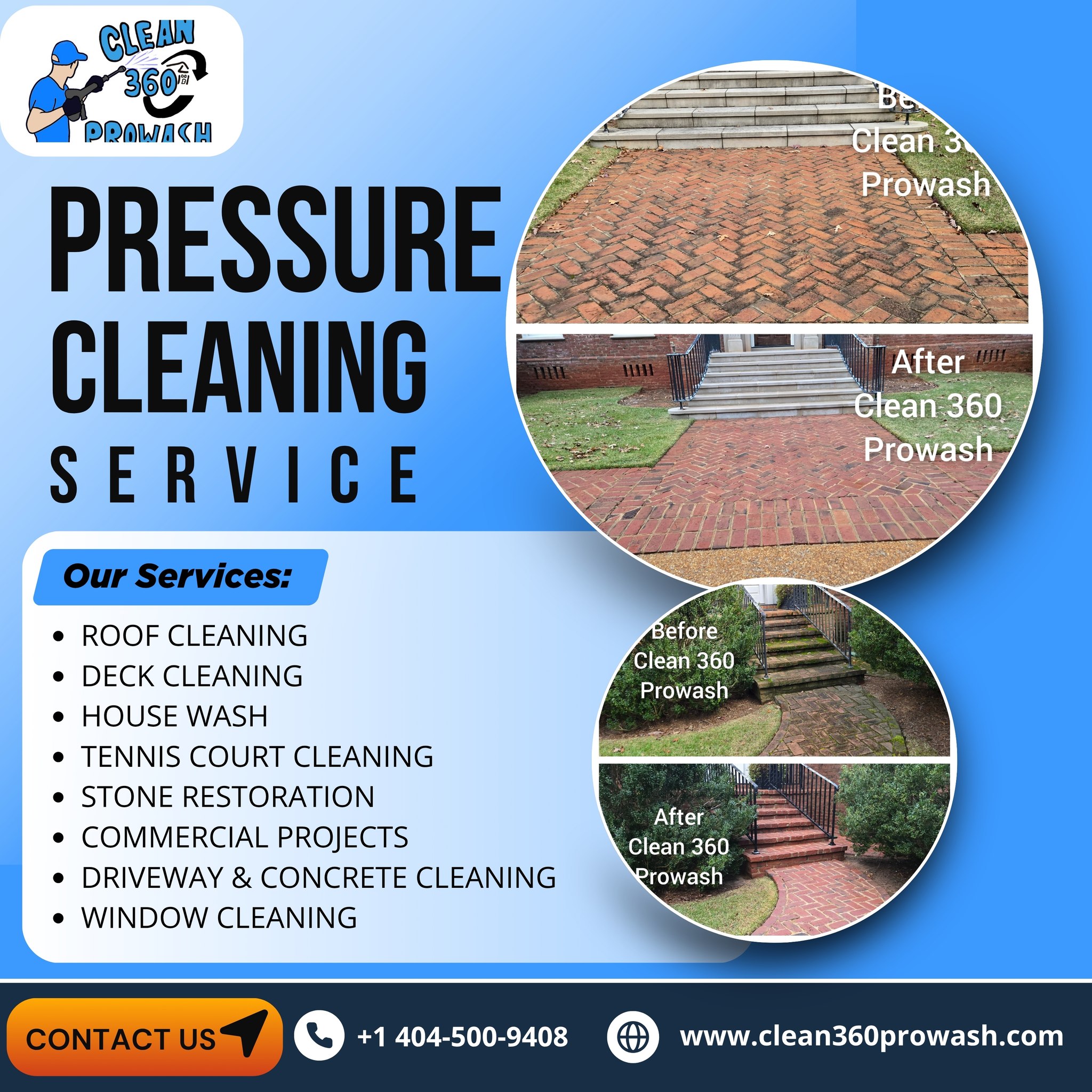 💦 Bring New Life to Your Surfaces... - Clean 360 Prowash, LLC | Facebook