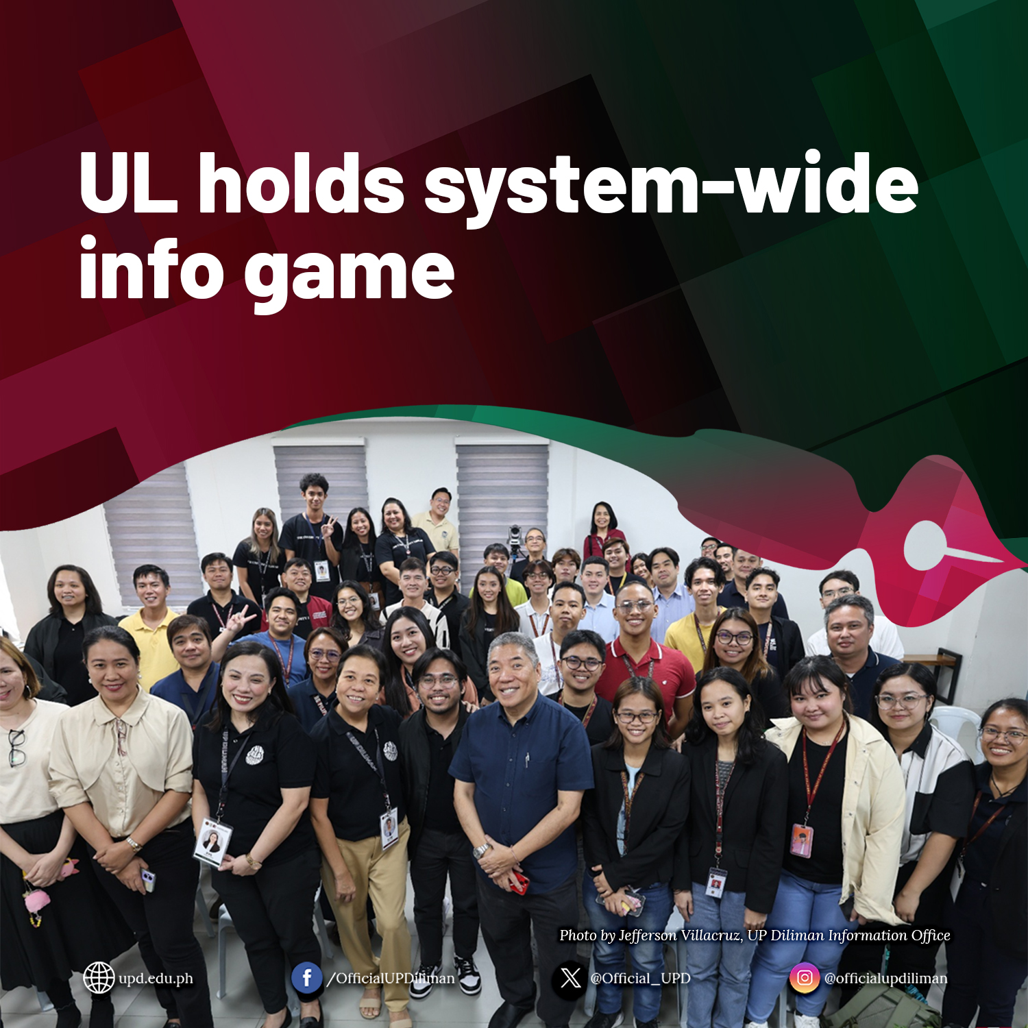 UP - “The latest edition of the UP Diliman (UPD) University Library (UL ...