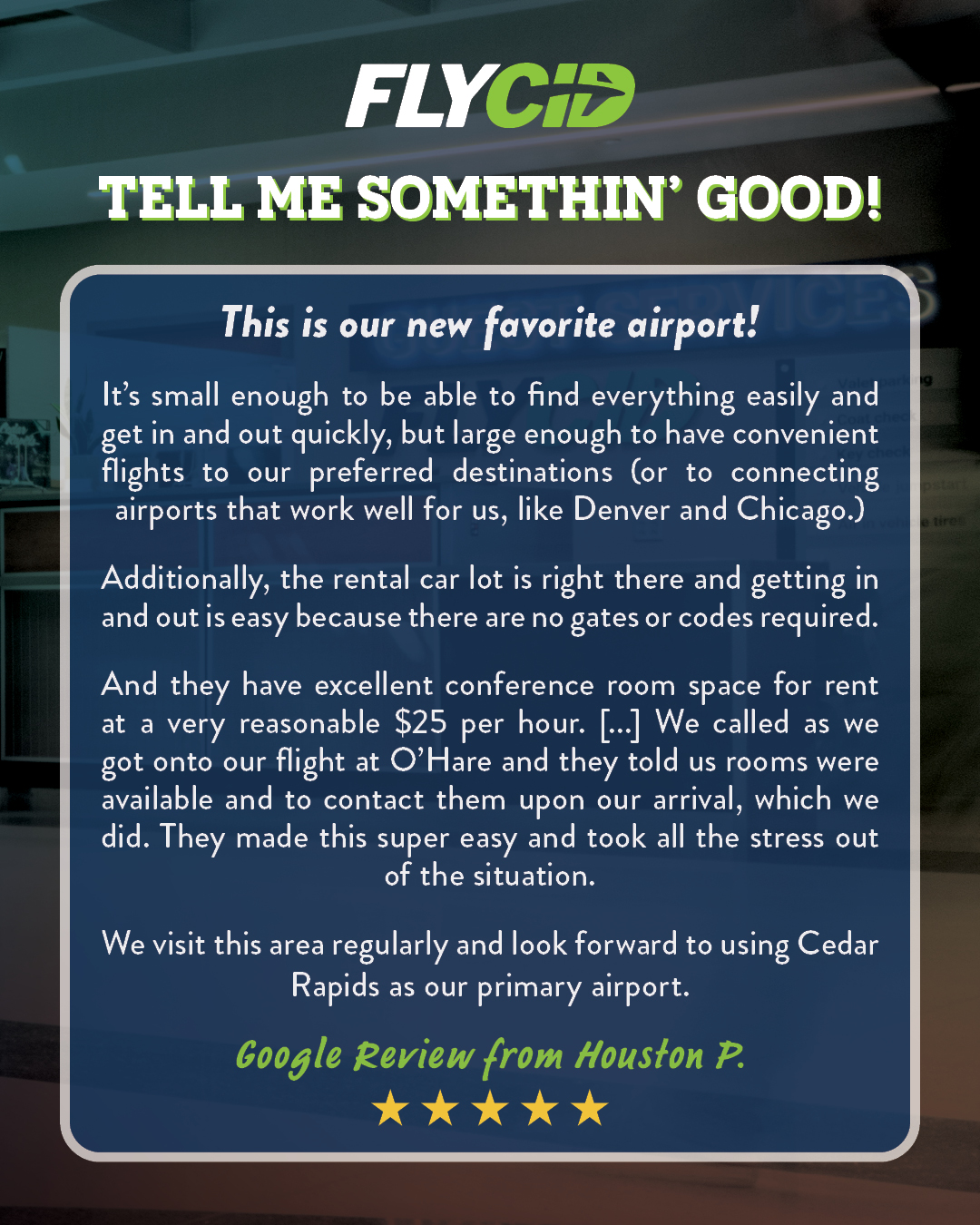 Eastern Iowa Airport • CID | Cedar Rapids IA