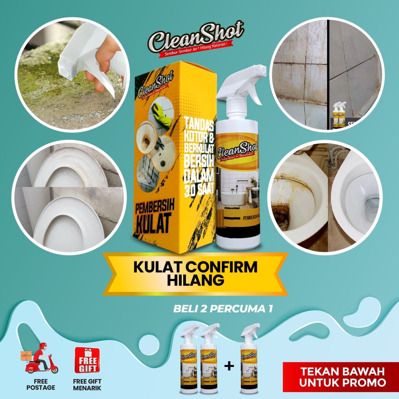 Cleanshot - Spray Bagi Clear