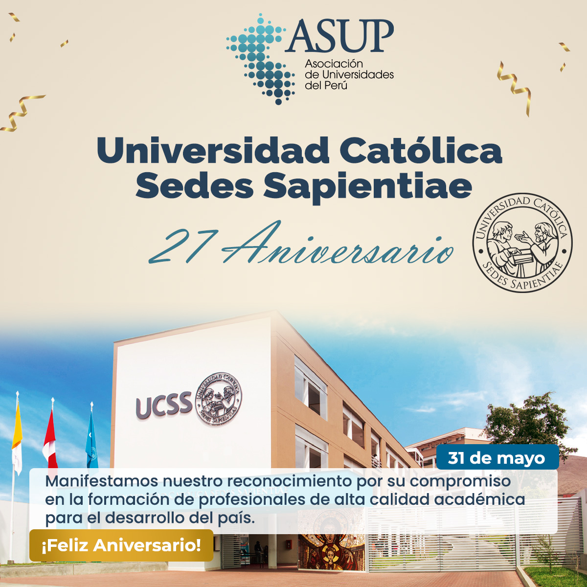 ASUP - 🔴#Aniversario | La 𝗔𝘀𝗼𝗰𝗶𝗮𝗰𝗶𝗼́𝗻 𝗱𝗲 𝗨𝗻𝗶𝘃𝗲𝗿𝘀𝗶𝗱𝗮𝗱𝗲𝘀 𝗱𝗲𝗹 𝗣𝗲𝗿𝘂́ - 𝗔𝗦𝗨𝗣 ...
