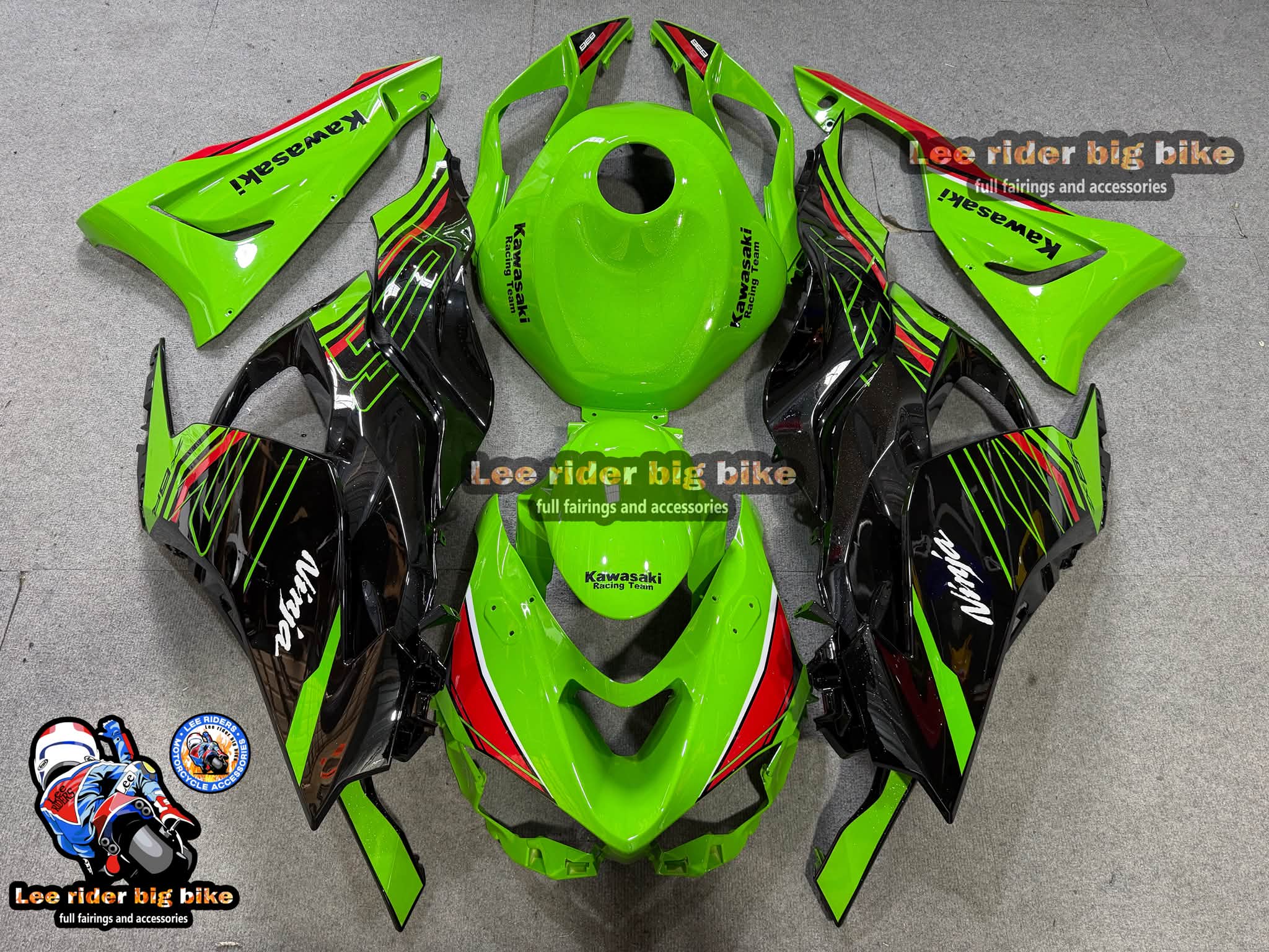 Kawasaki ZX6R full fairings sets for 2019-2026 models