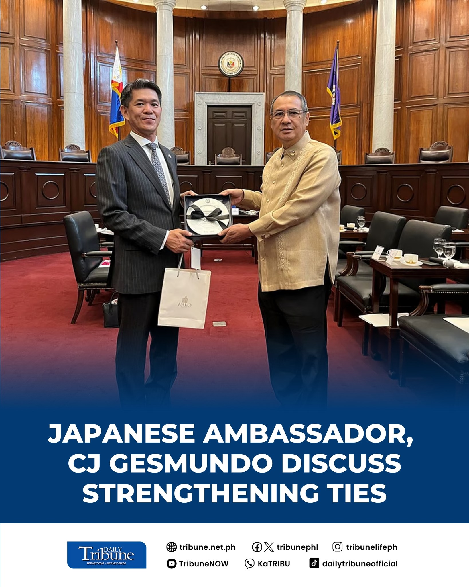 Daily - Japanese Ambassador Endo Kazuya paid a courtesy call on Supreme ...