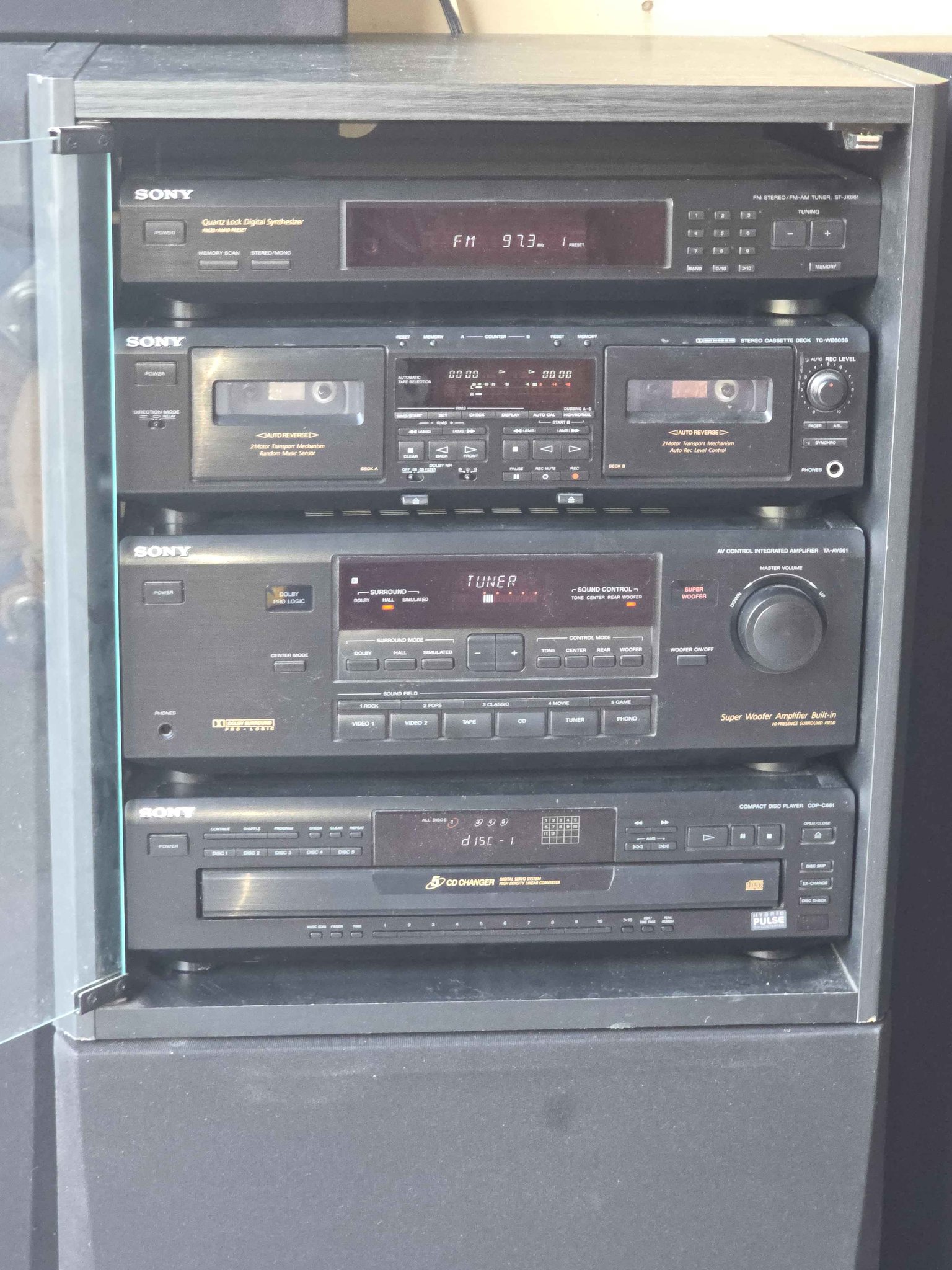 VINTAGE Sony 600-Series Full Stack - One Owner - Includes All Manuals ...