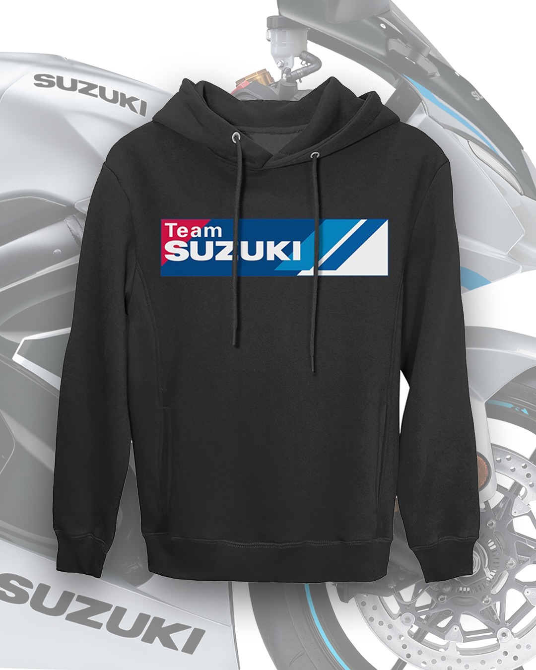 Team Suzuki Hoodie Stay warm and represent Team Suzuki in style