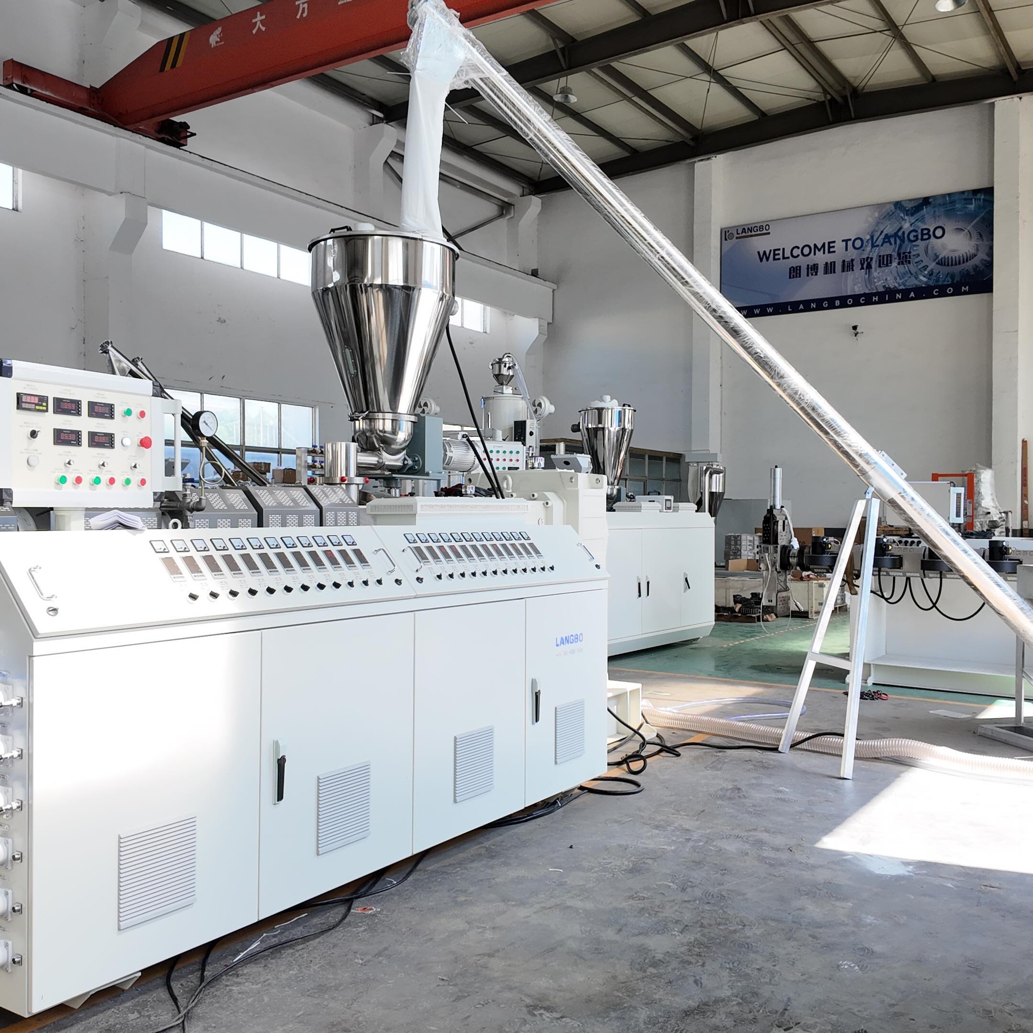 Plastic Telescopic Corrugated Pipe Extrusion Line | Langbo Machinery