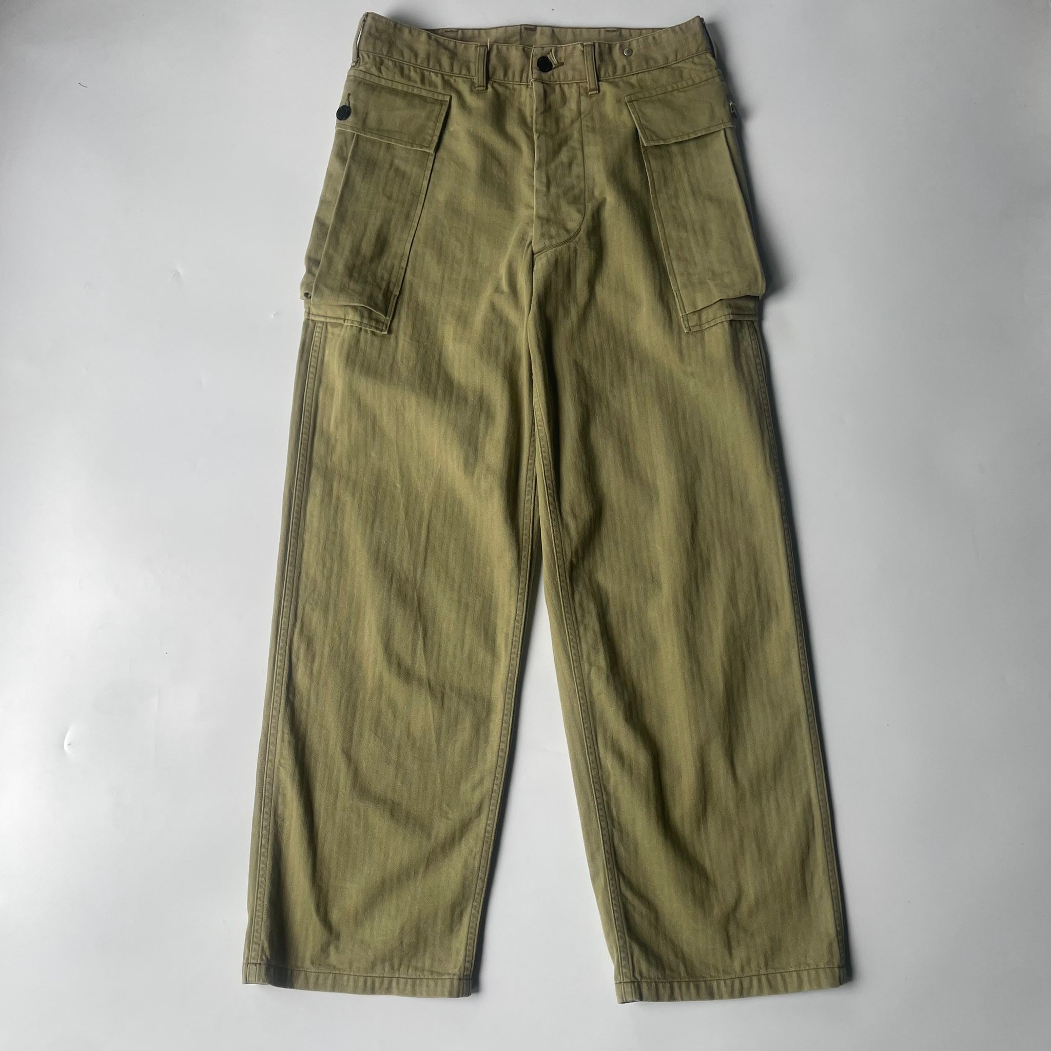 Warehouse & Co. Lot 1098 13 Stars US Army M43 HBT Trousers -Olive Drab
