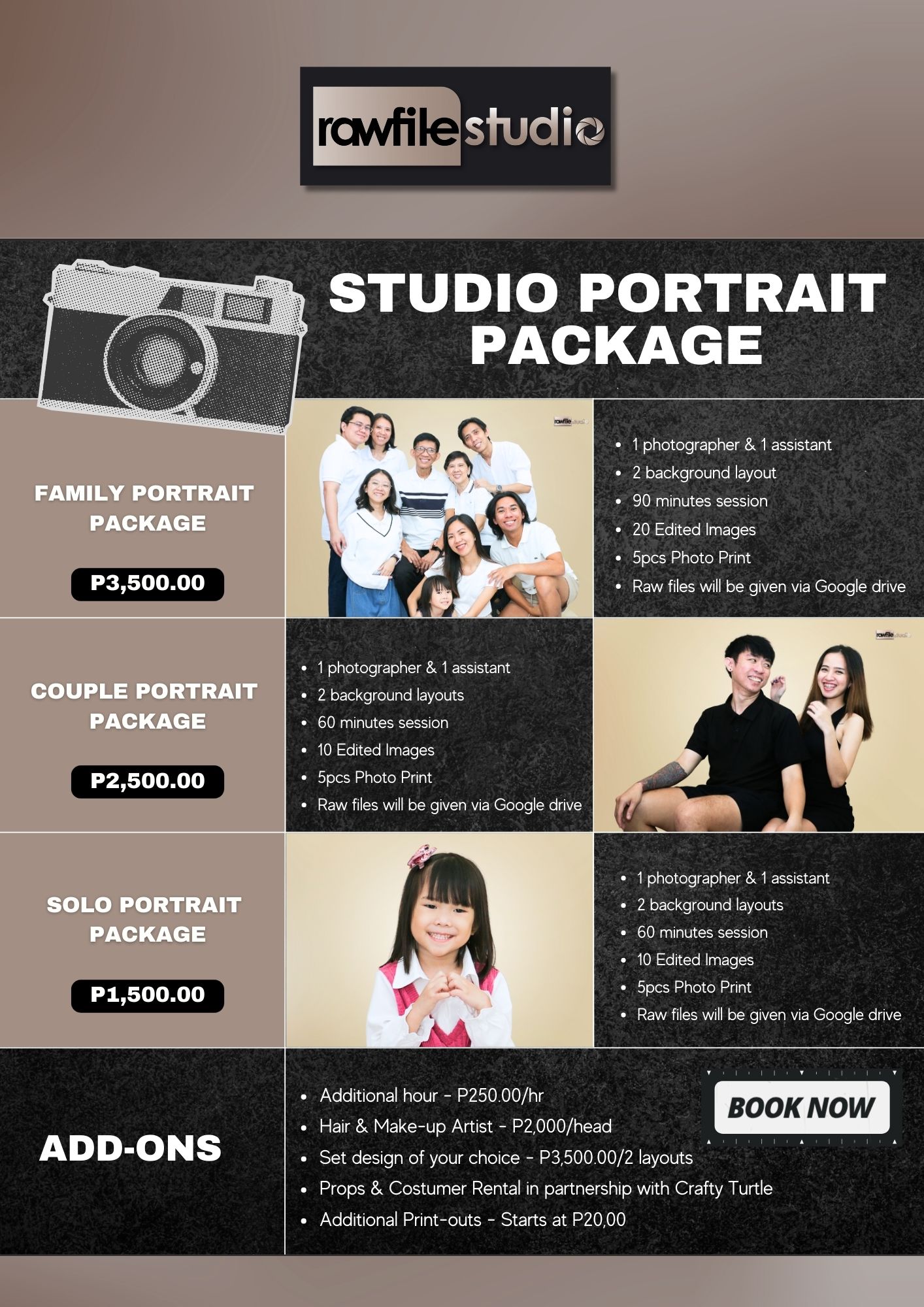 Rawfile Studio - Our studio rates are now available! 📸 ...