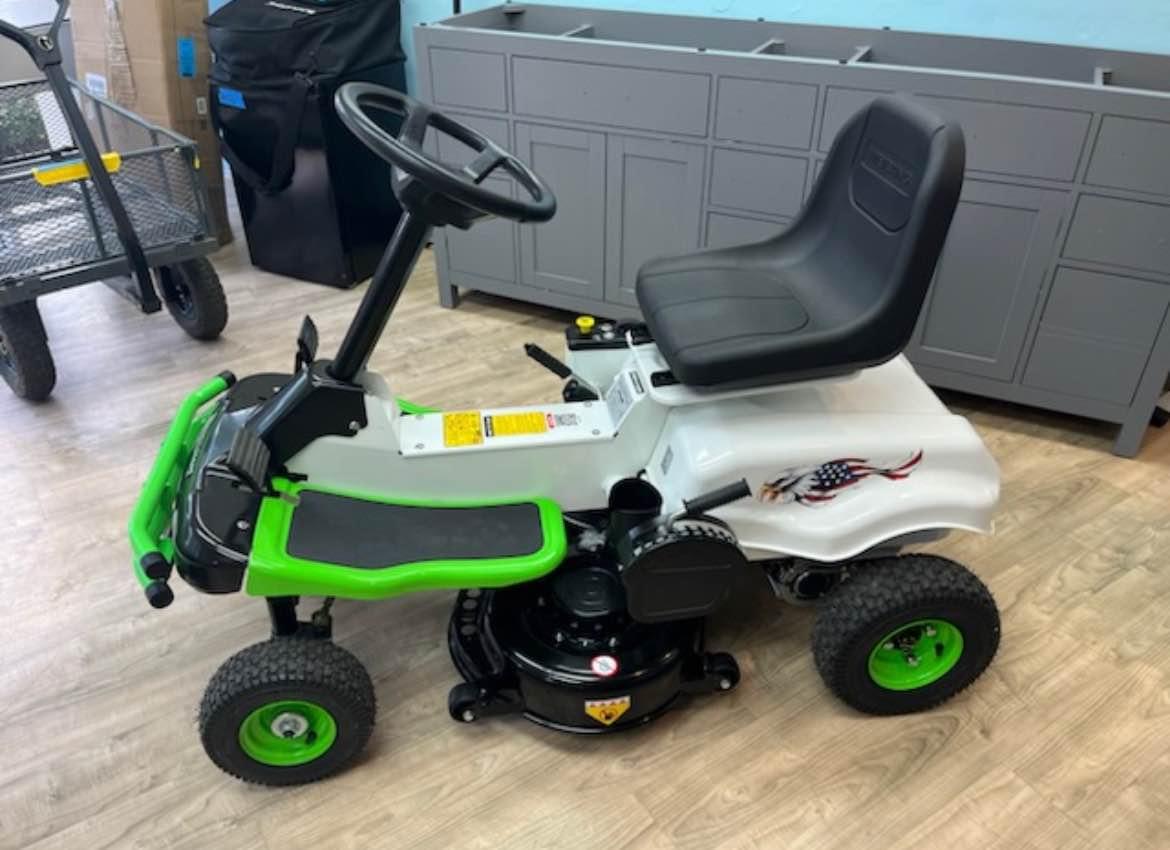 WEIBANG E-rider 30-in 80-volt Lithium Ion Electric Riding Lawn Mower ...