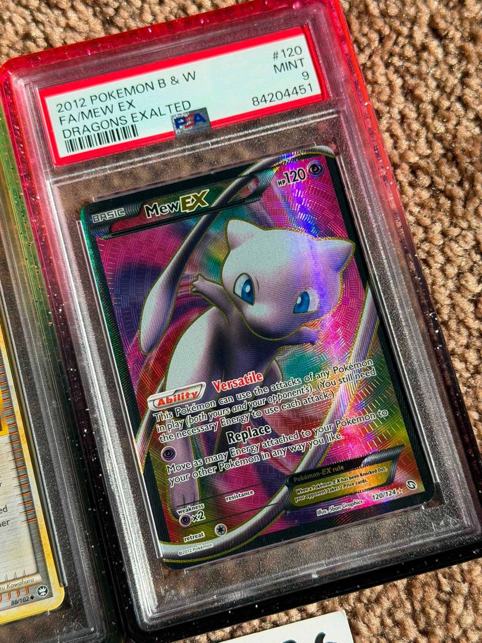 PSA 9 Dragons Exalted UR Mew Ex for sale or trade with PSA 9 Seeker