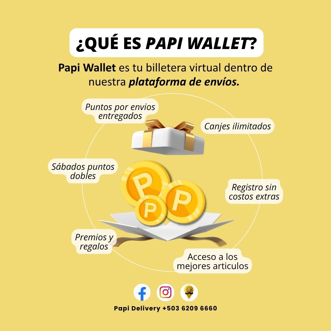 Papi Delivery - 🟡 ¿Qué es Papi Wallet? Papi Wallet es tu... | Facebook