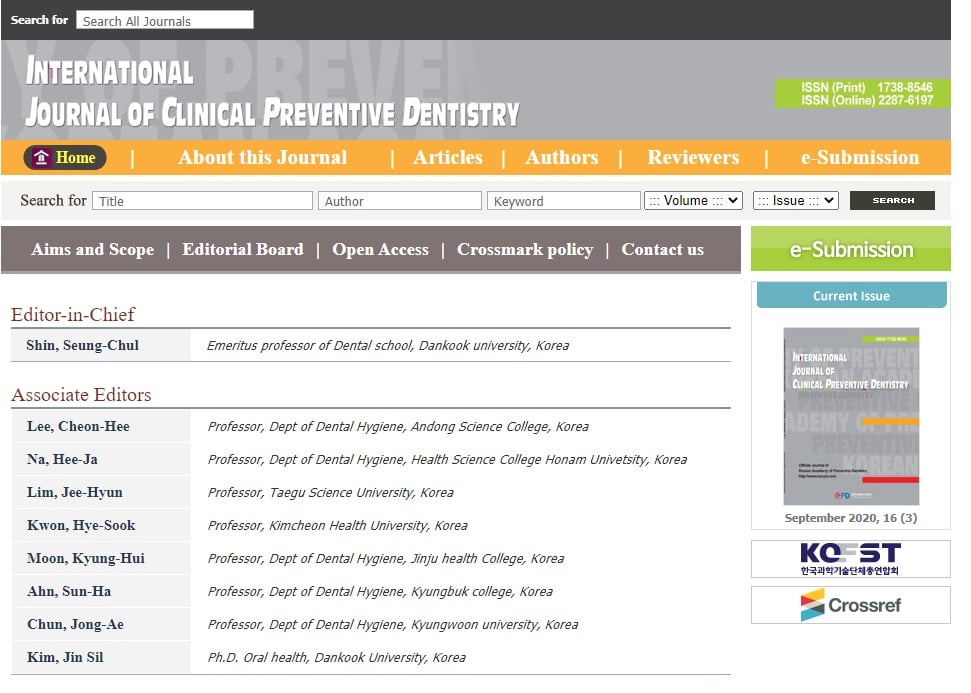 International Journal of Clinical Preventive Dentistry