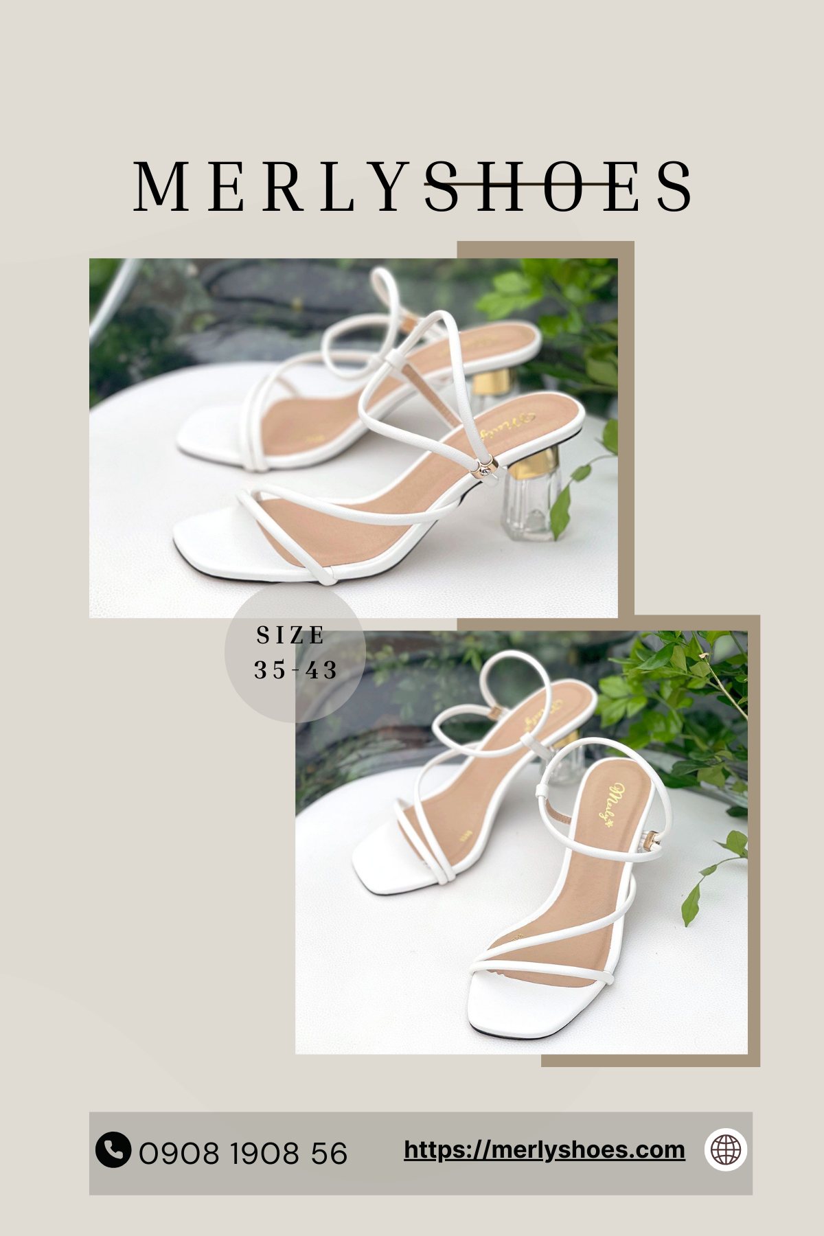 Giày Merly - SANDAL DÂY MẢNH GÓT TRONG SIU XINH💥Thiết kế dây mảnh tinh ...