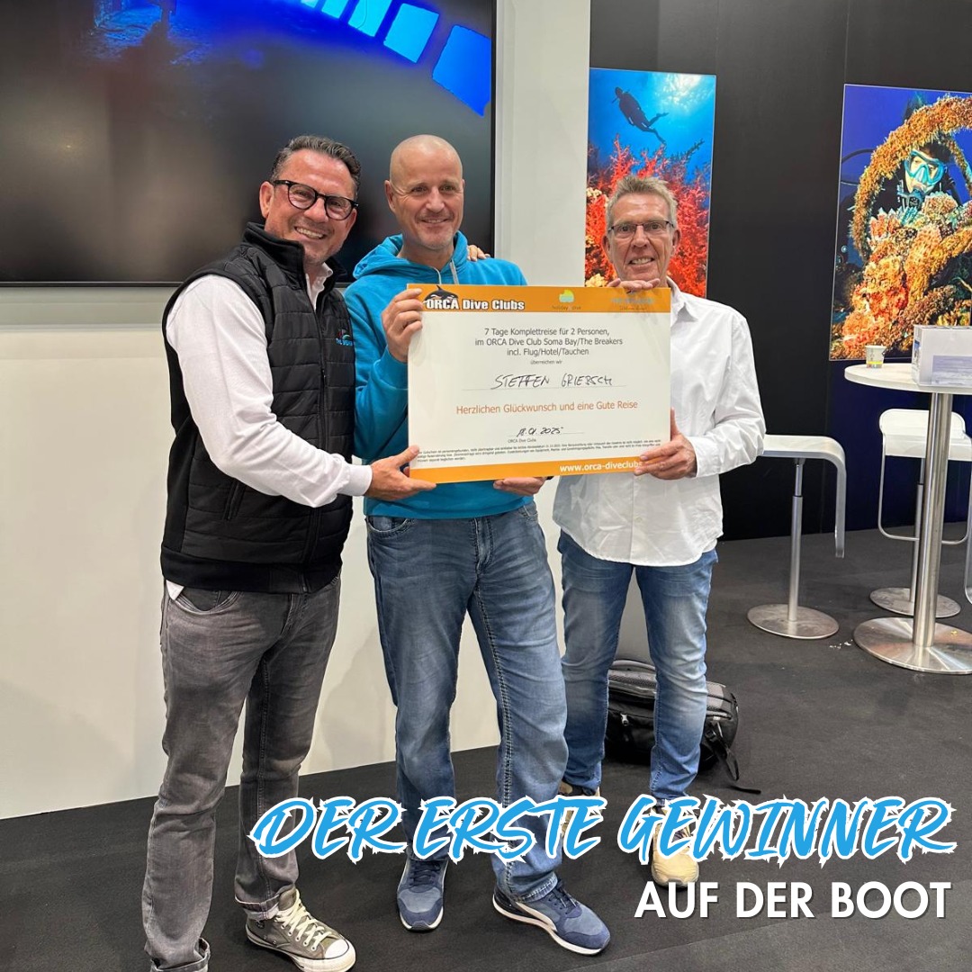 ORCA Dive Clubs - 🎉 Erster Gewinner auf unserem Stand der BOOT! 🌊 ...