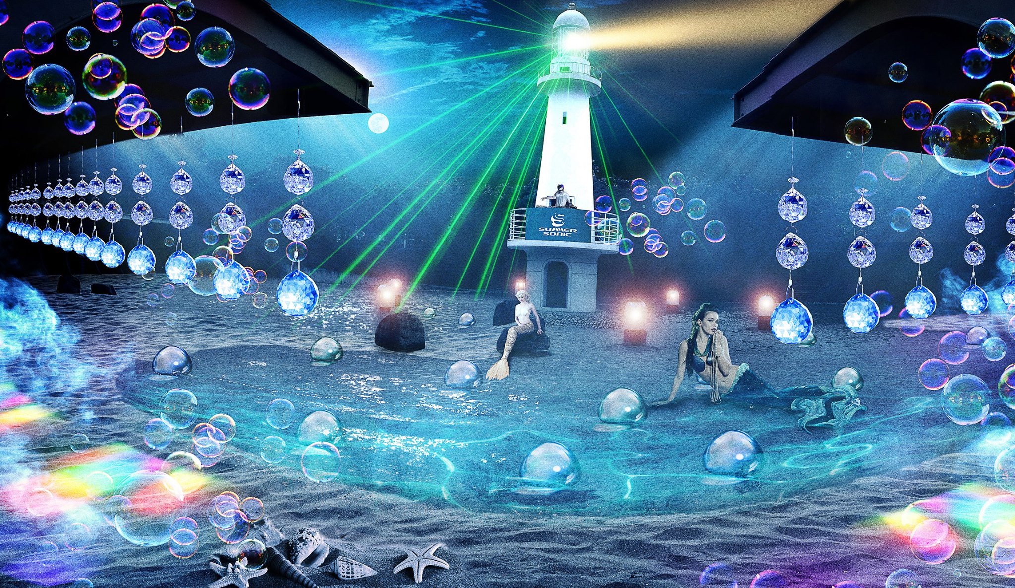 サマソニ大阪にて、海をテーマにしたアートな DJ ステージ「AQUA ART