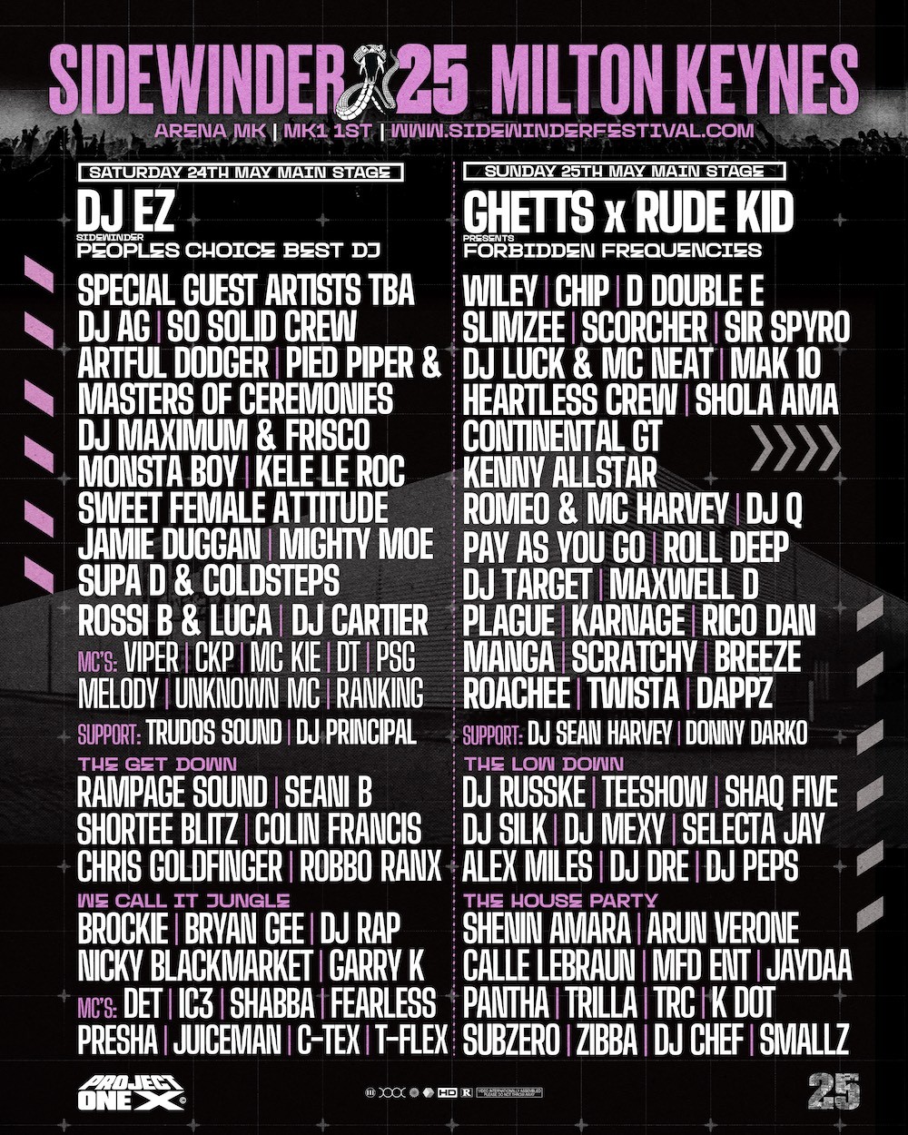 Destination - 🚨 LINEUP ANNOUNCED 🚨 SIDEWINDER CELEBRATES 25 LEGENDARY ...