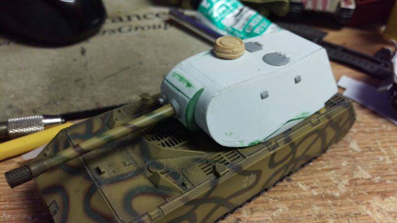 In process Maus in 1:72 from Dragon . Spring 1946