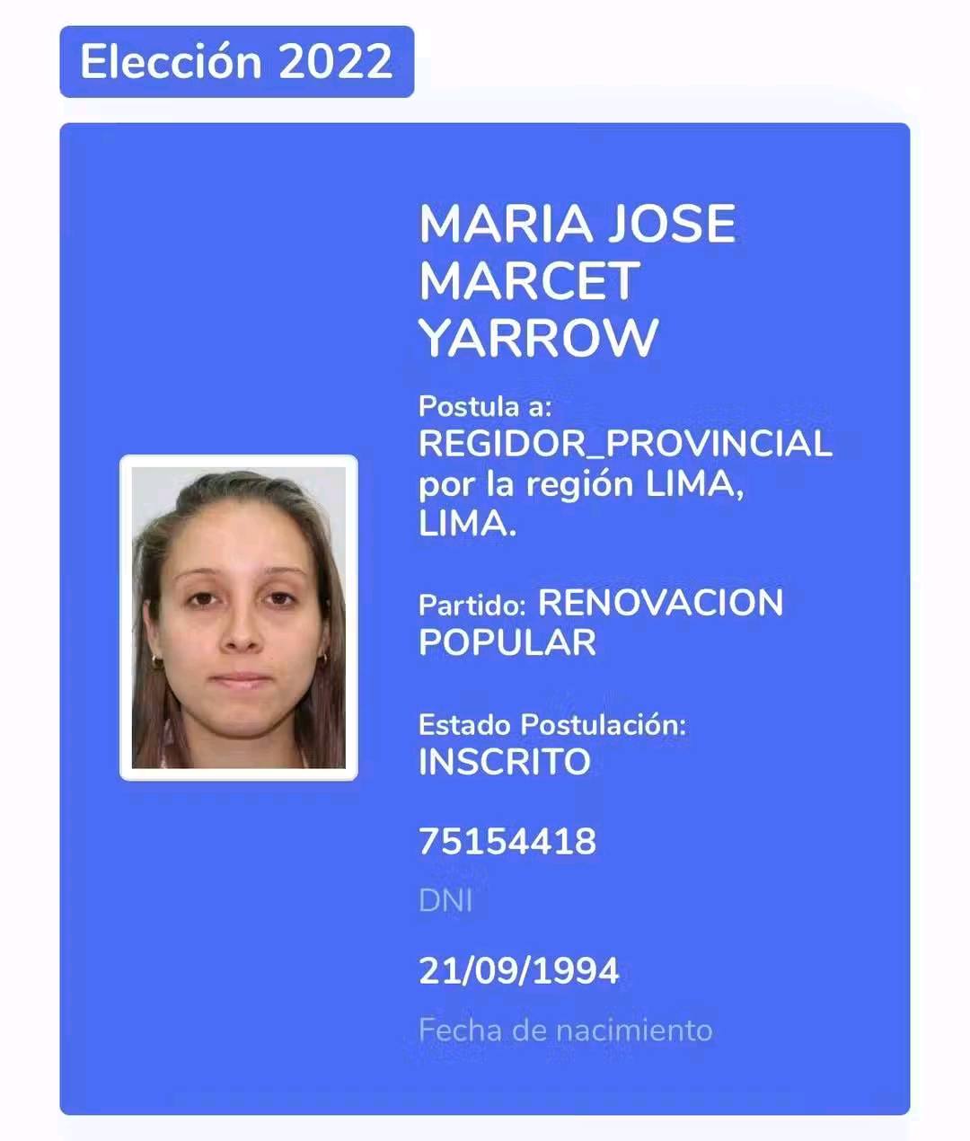 Yo soy del Perú - La suerte de María José Marcet Yarrow,... | Facebook