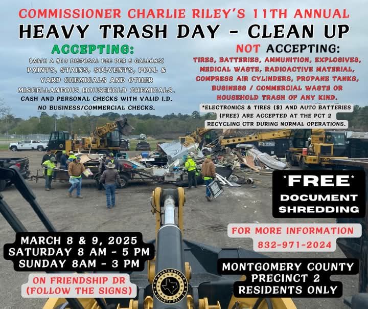 This is THE weekend for the Heavy Trash Day Clean Up! March 8th and ...