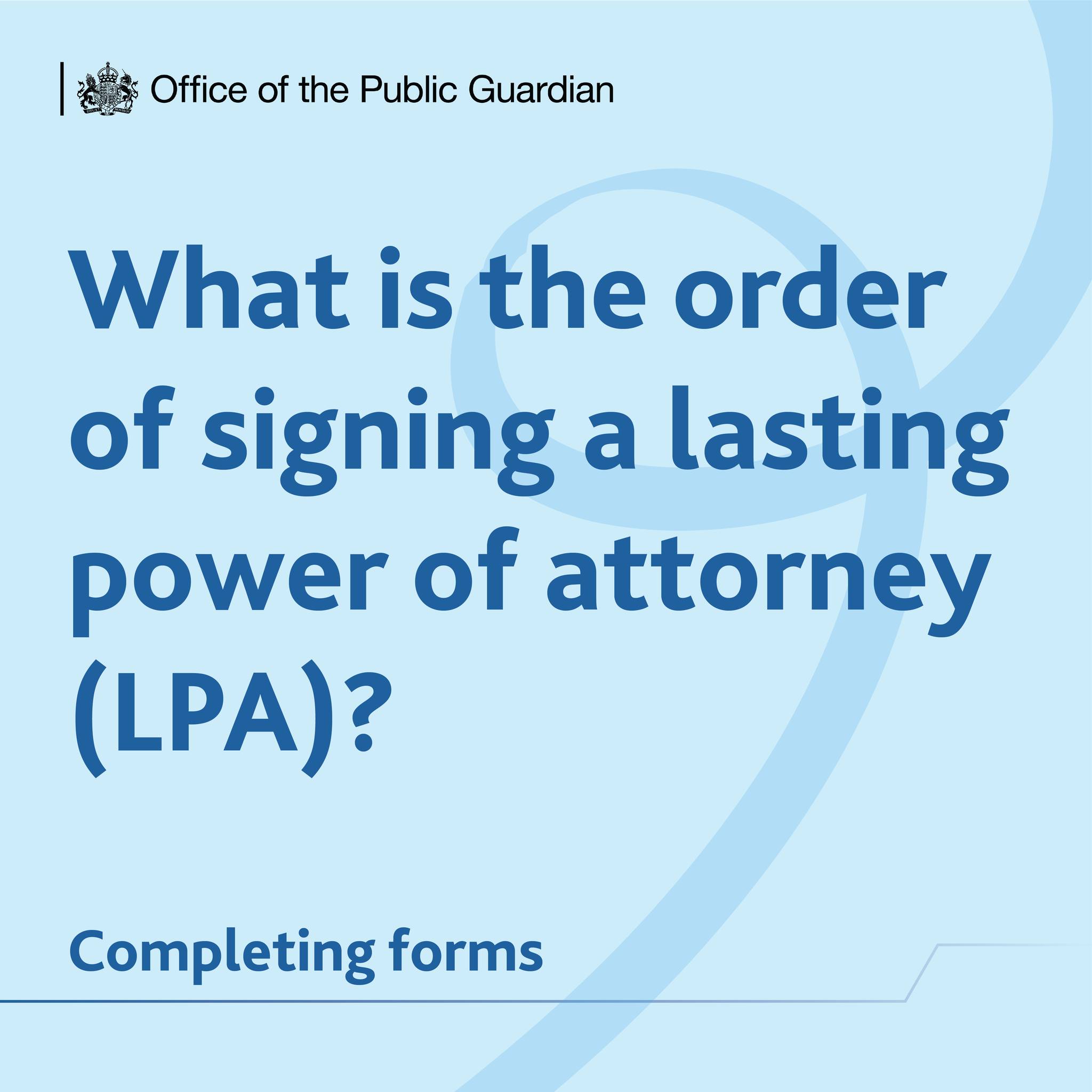 Office - When making a lasting power of attorney (LPA), the different ...