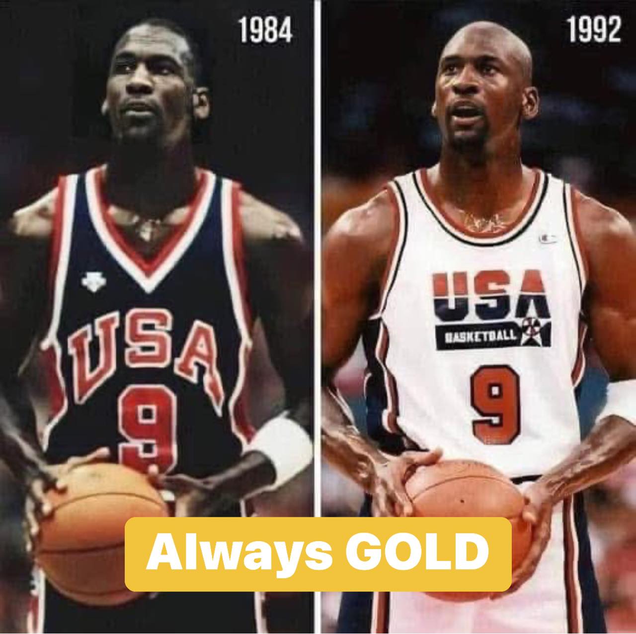 Michael Jordan 1984 / 1992 Olympics! ???? always gold medalist 