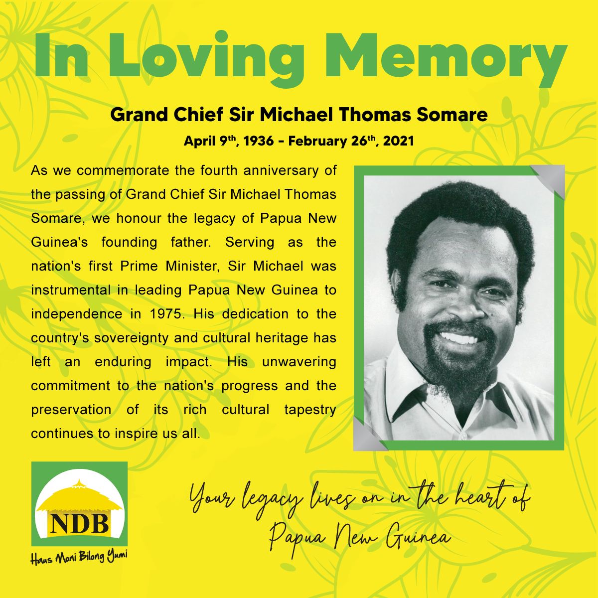 National - 🌿 In Loving Memory 🌿 Today, we honour the legacy of Grand ...
