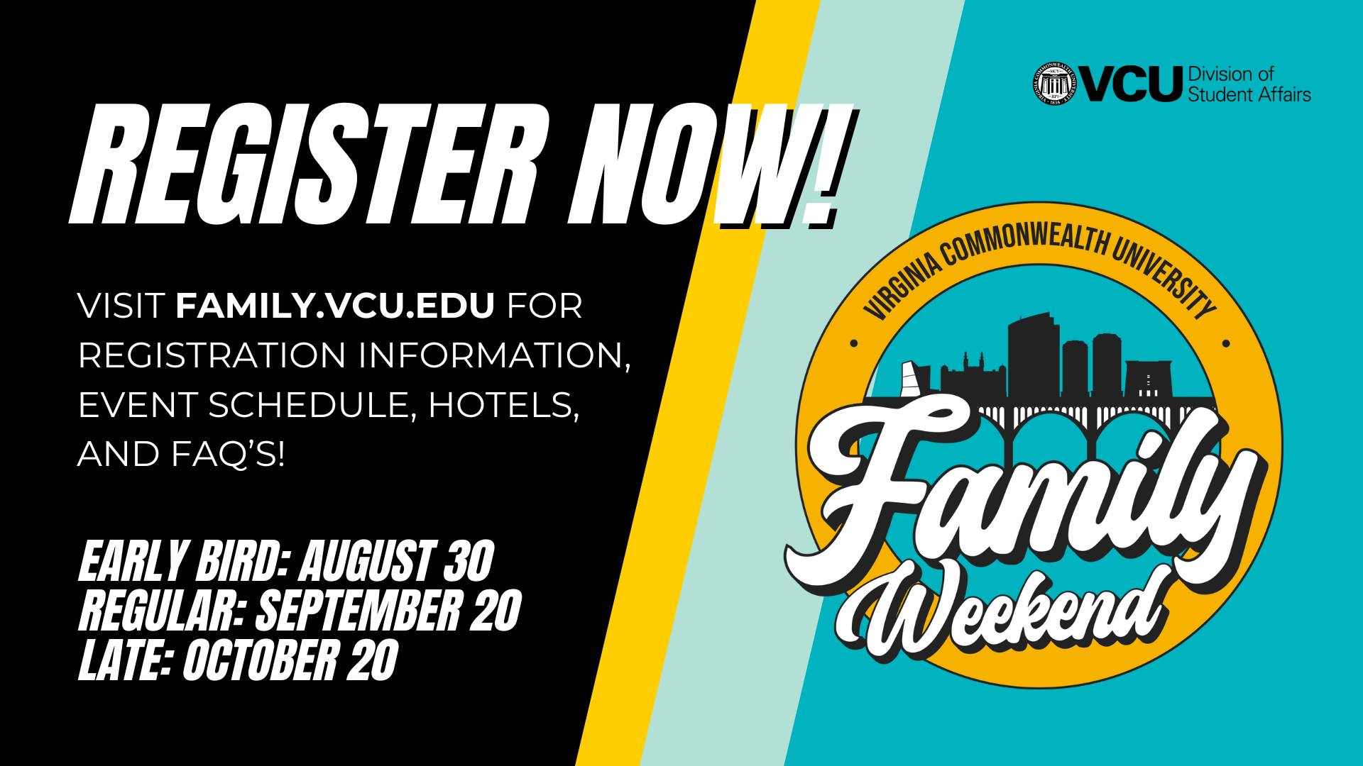 VCU Families - The wait is over... Family Weekend... | Facebook
