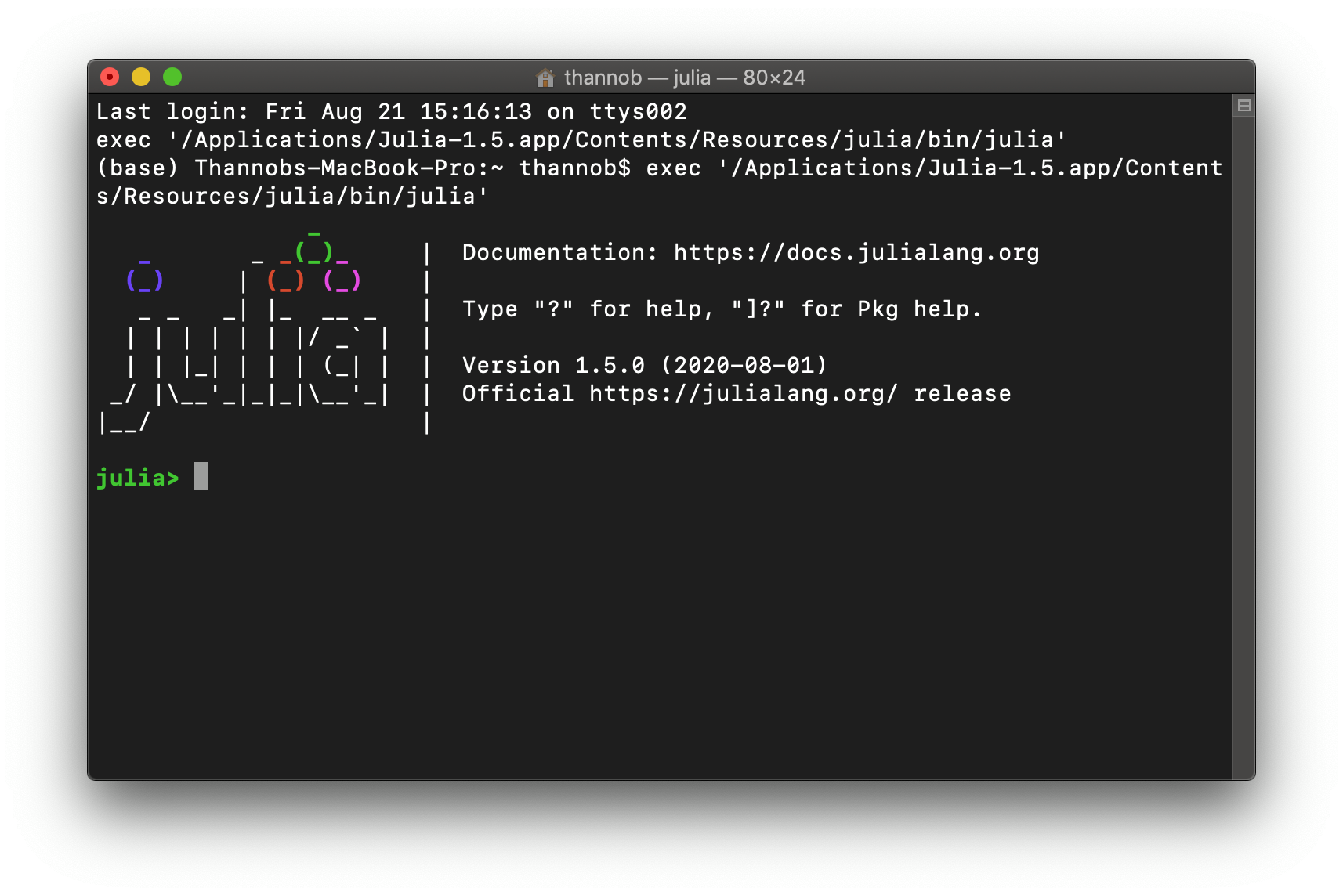 Julia Programming Thailand