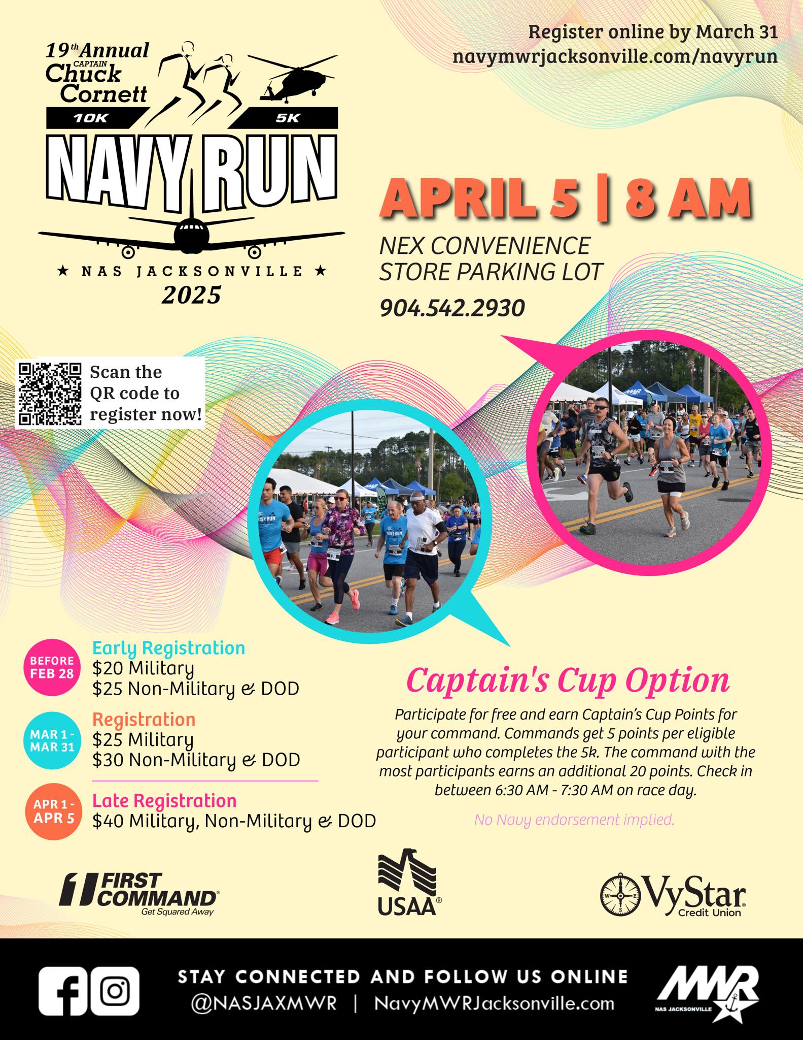 NAS Jacksonville MWR - The 19th Annual Captain Chuck Cornett Navy Run ...