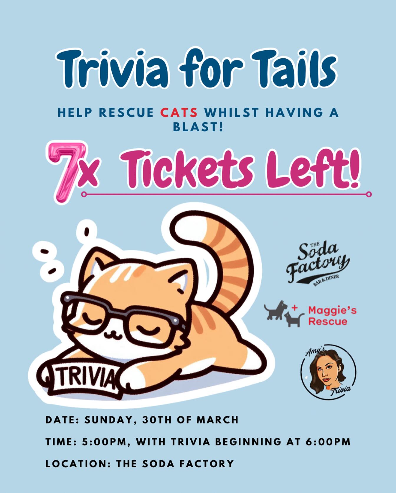 Maggie's Rescue - 🐱🧠 TRIVIA FOR TAILS - TRIVIA NIGHT 2025!... | Facebook