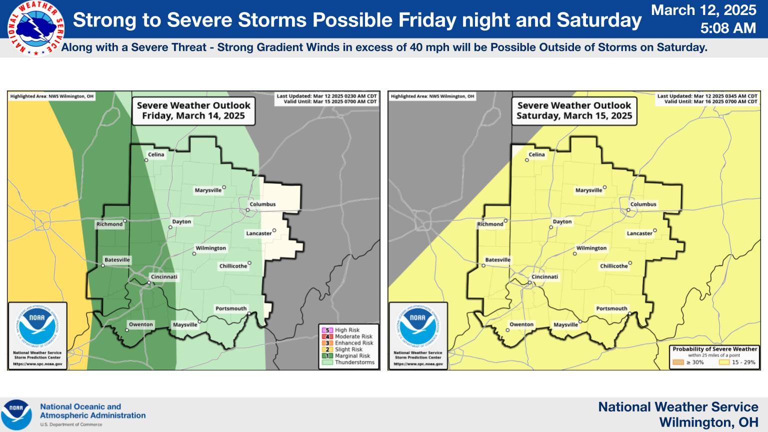 US - Strong to Severe Storms will be possible Friday night and Saturday ...