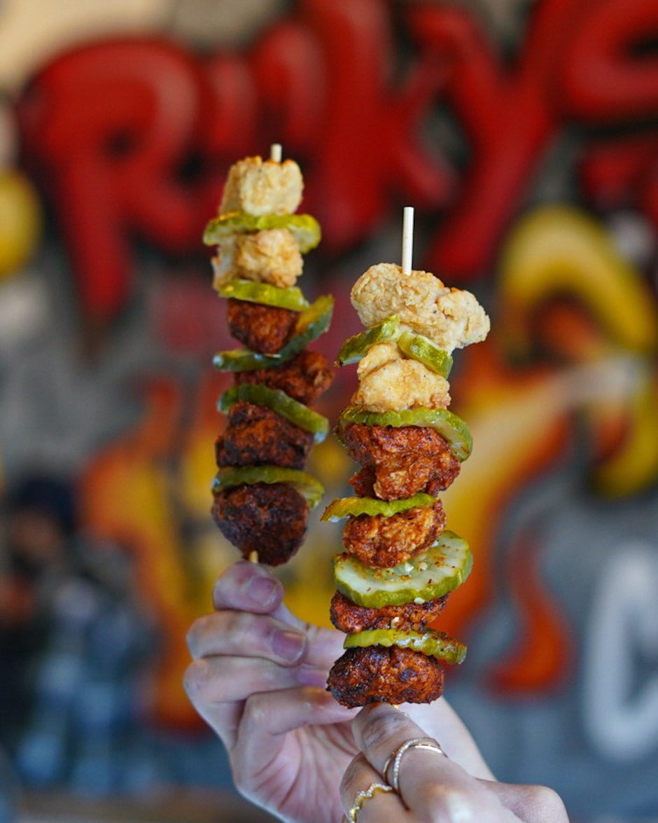 What's your heat level 🔥 Test... - Ricky's Hot Chicken