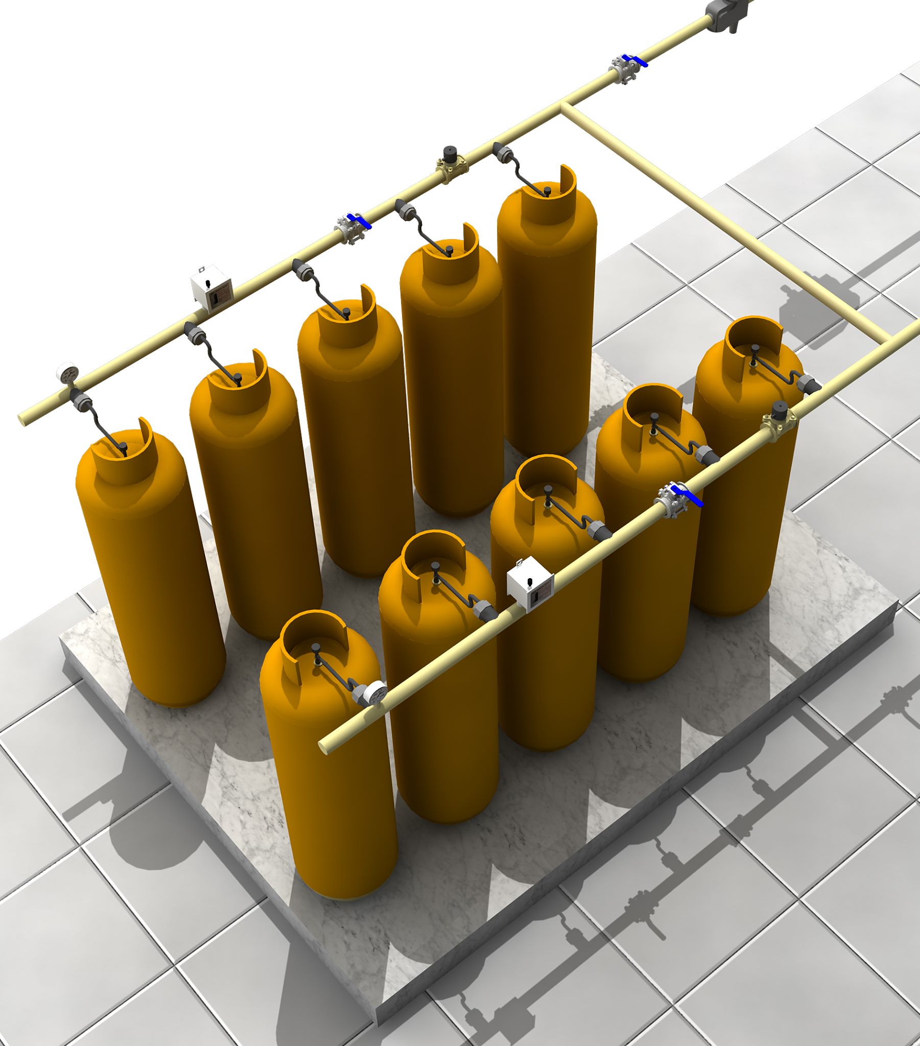 LPG Reticulating System 3D model - Quality Engineering
