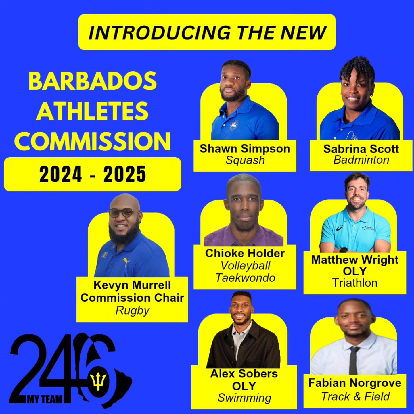 Barbados - Meet the new Barbados Athletes Commission (2024-2025) Kevyn ...
