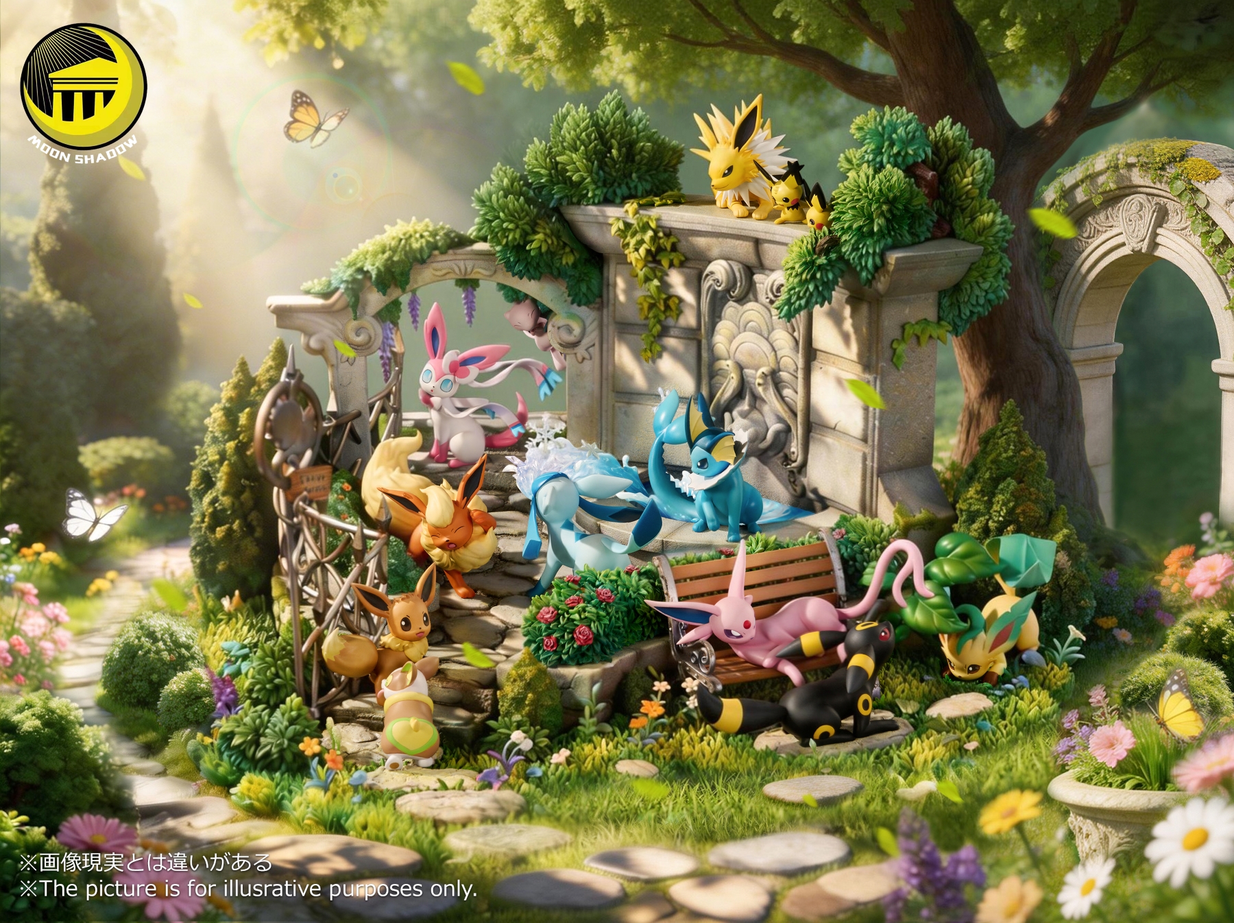 ジオラマ 海外製　ポケモン フィギュア EEVEE FAMILY