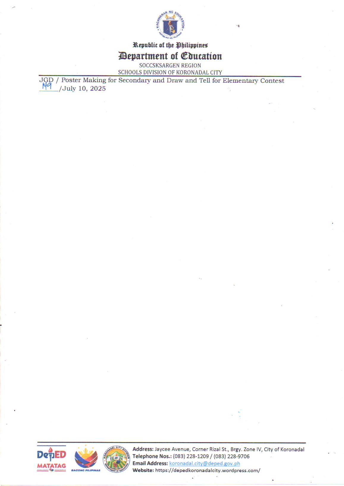 DepEd RXII SDO Koronadal... - DepEd RXII SDO Koronadal City