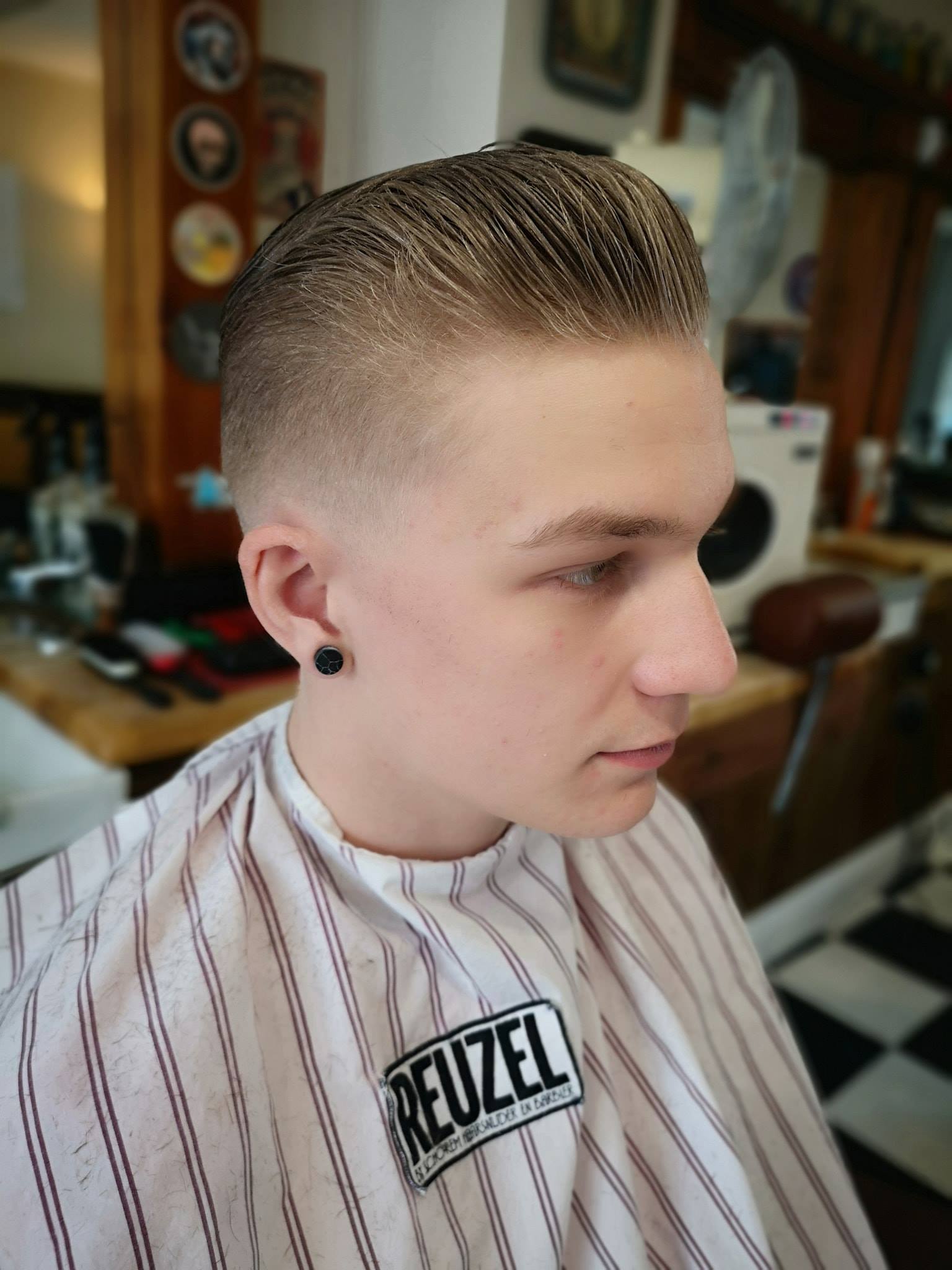 Glam Sam's restyle! Green reuzel... - Morgans Barber Shoppe
