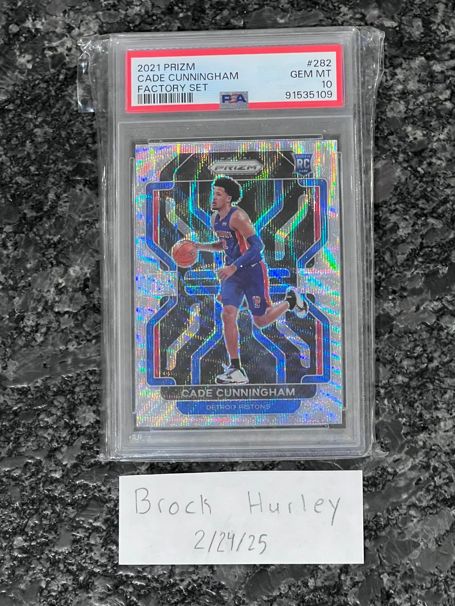 Cade Cunningham Factory Set Prizm Rookie Card PSA 10: SOLD Walker 