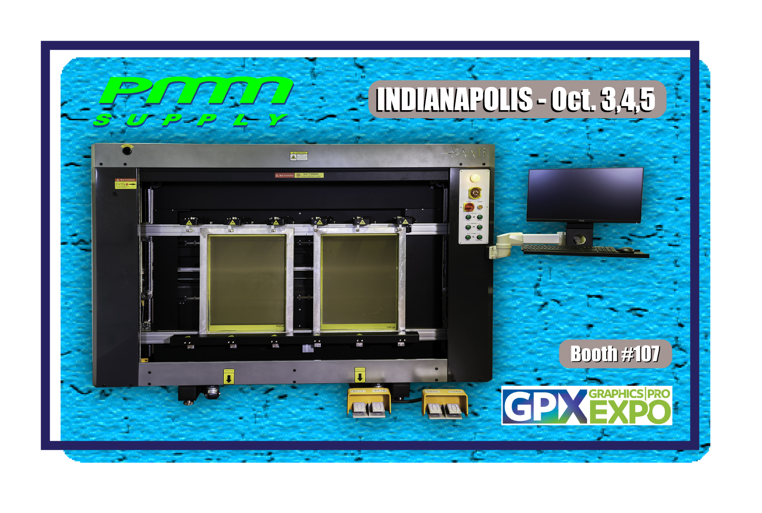 PMM - Come and see the Saati LTS 6012 Laser To Screen imaging system at ...