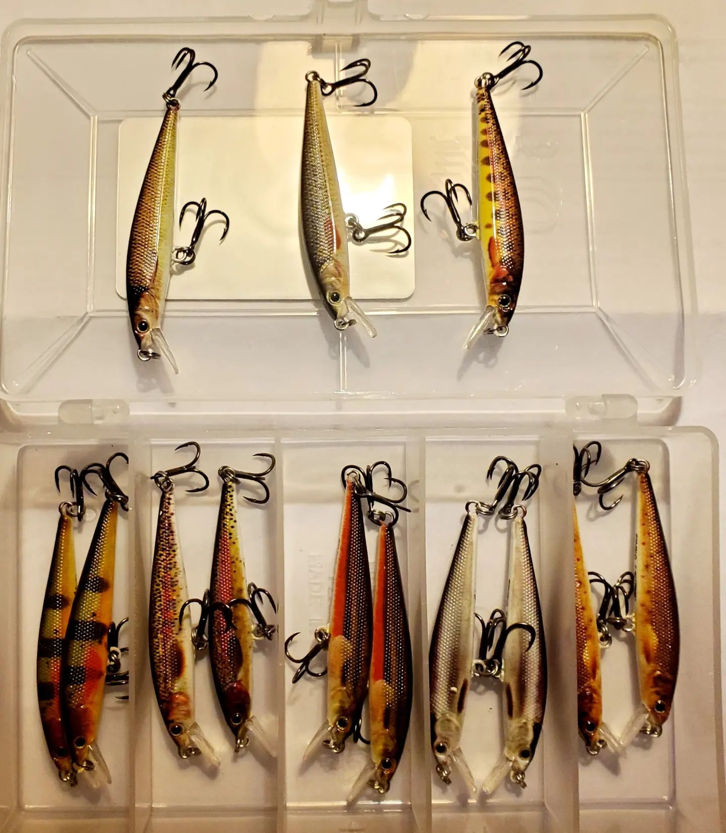 cricket double spoon fishing lure Strike King Thunder & Rage Craw Bladed Jig Combo Garcia Mitchell 600 Saltwater or muskie Minnow Bucket Holder Color:Watermelon Blue Pearl