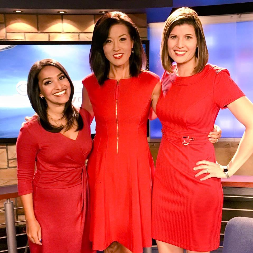 Hema Mullur - Ladies in red tonight on KEYE CBS News, Austin! | Facebook