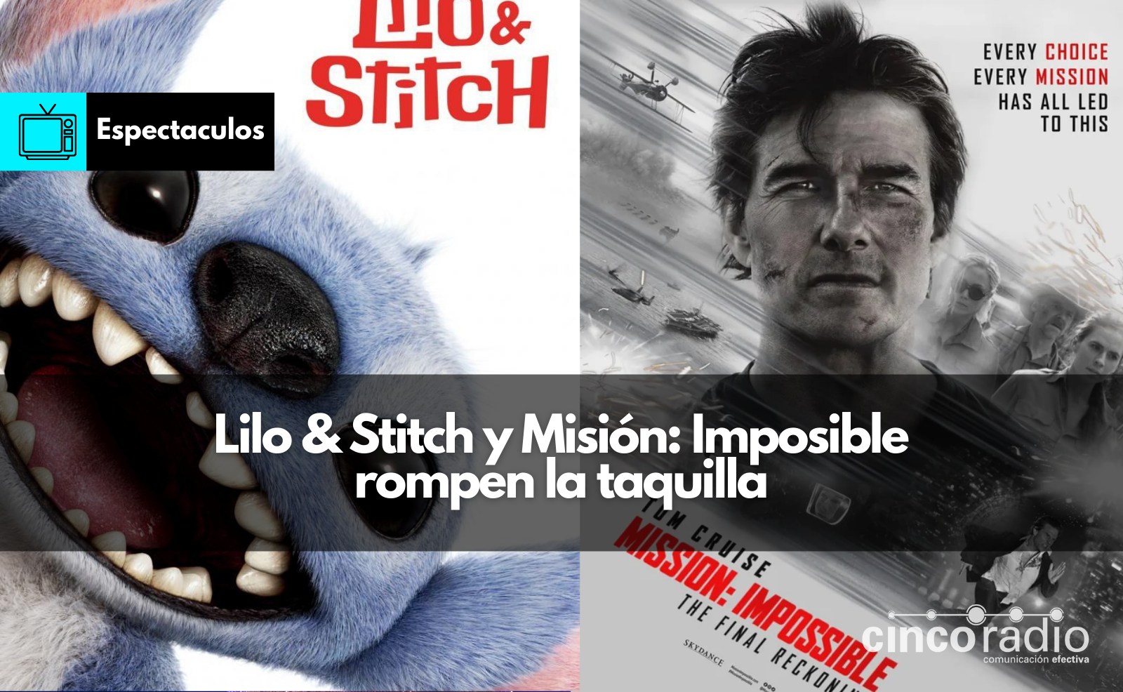 Cinco - 🎥|| Lilo & Stitch en acción real y Misión: Imposible – La ...