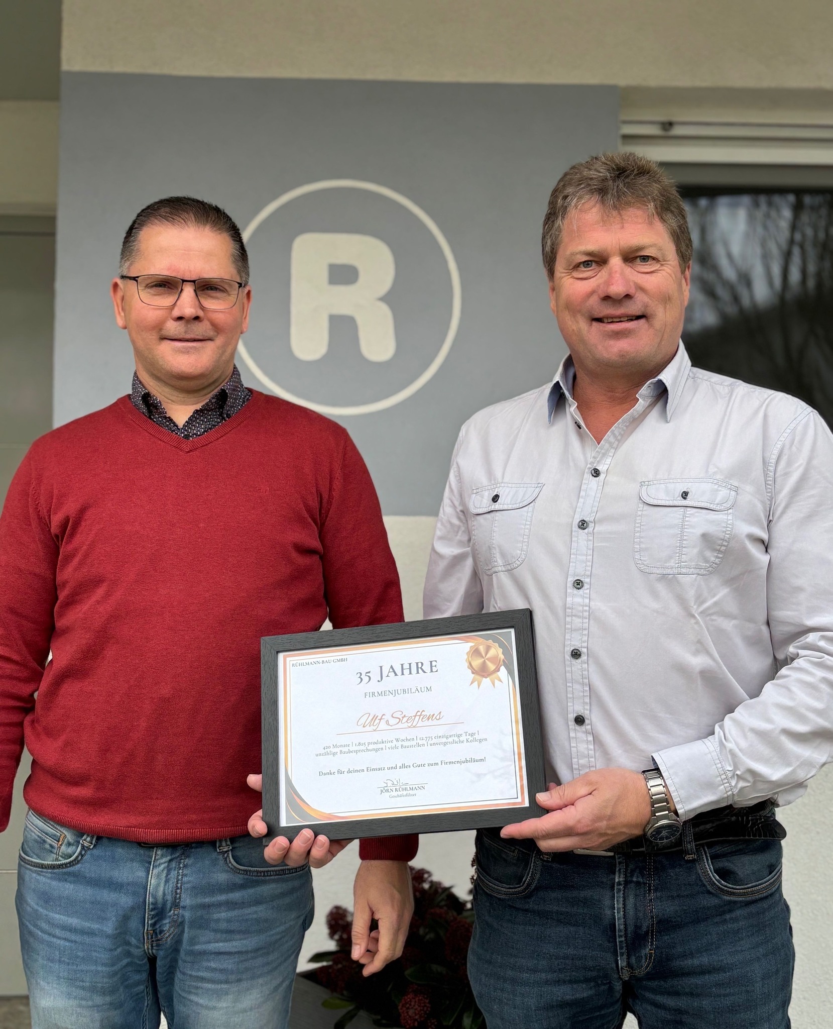 Rühlmann-Bau - 🎉 35 Jahre voller Einsatz – Wir feiern Ulf Steffens! 🎉 ...
