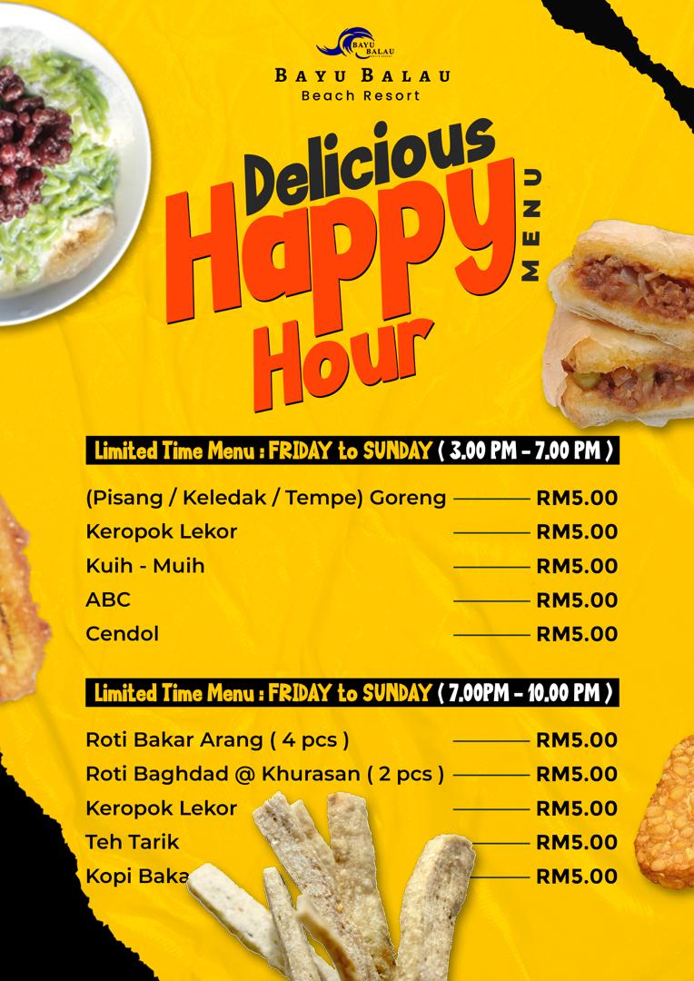 BAYU - Nikmati menu Happy Hour kami di Bayu Balau Beach Resort 🥳 Mesti ...