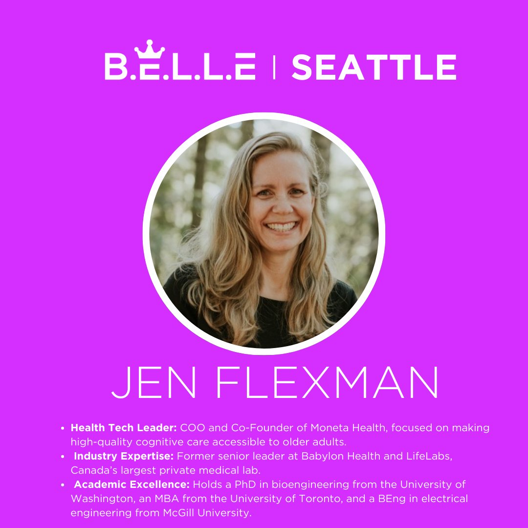 BELLE - 👋🏻Meet our featured speakers next Saturday in Seattle Jen ...
