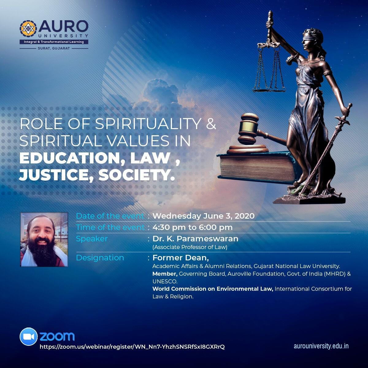School of Law, AURO University - Dear All, AURO University brings to ...