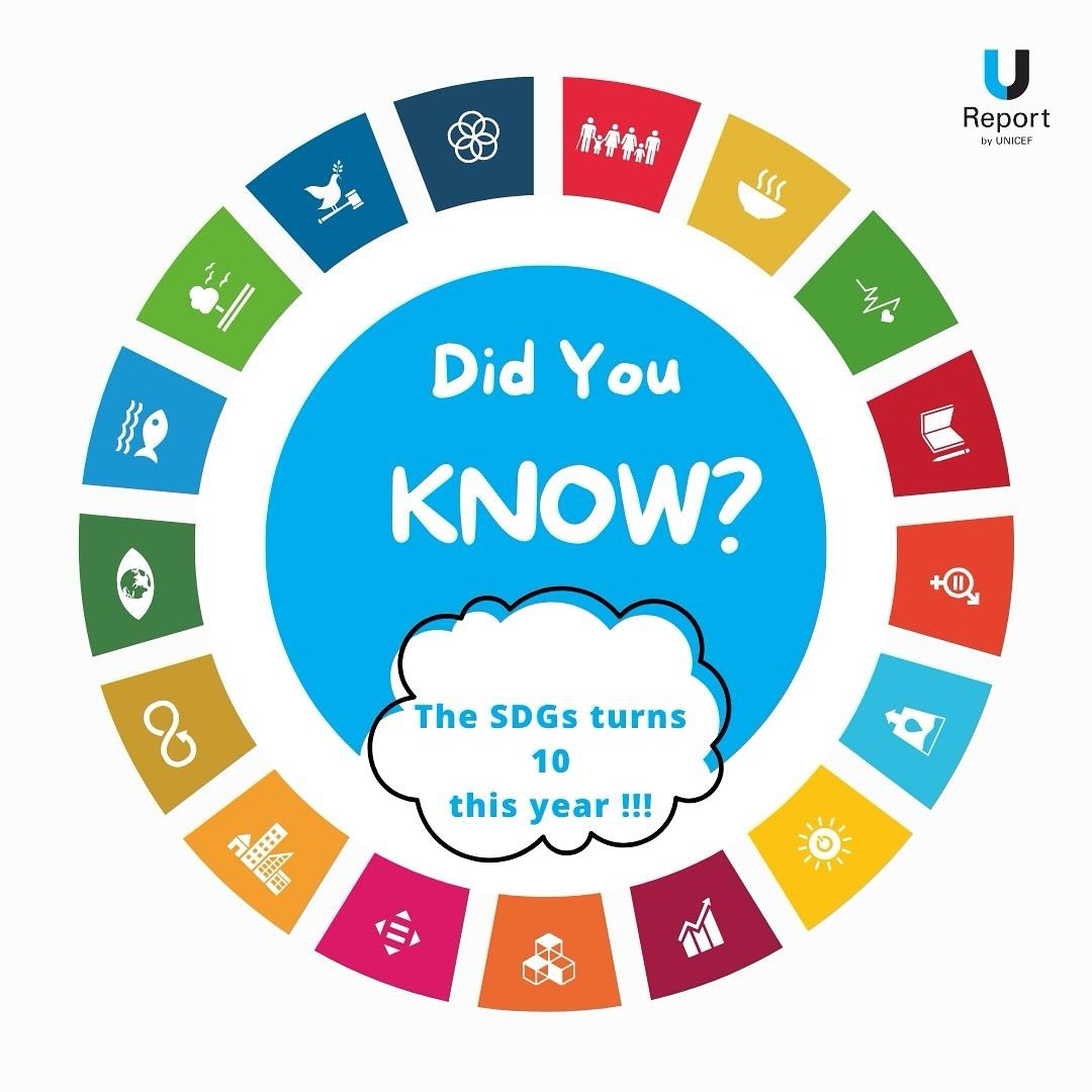 U-Report - Did you know? The Sustainable Development Goals (SDGs) turns ...